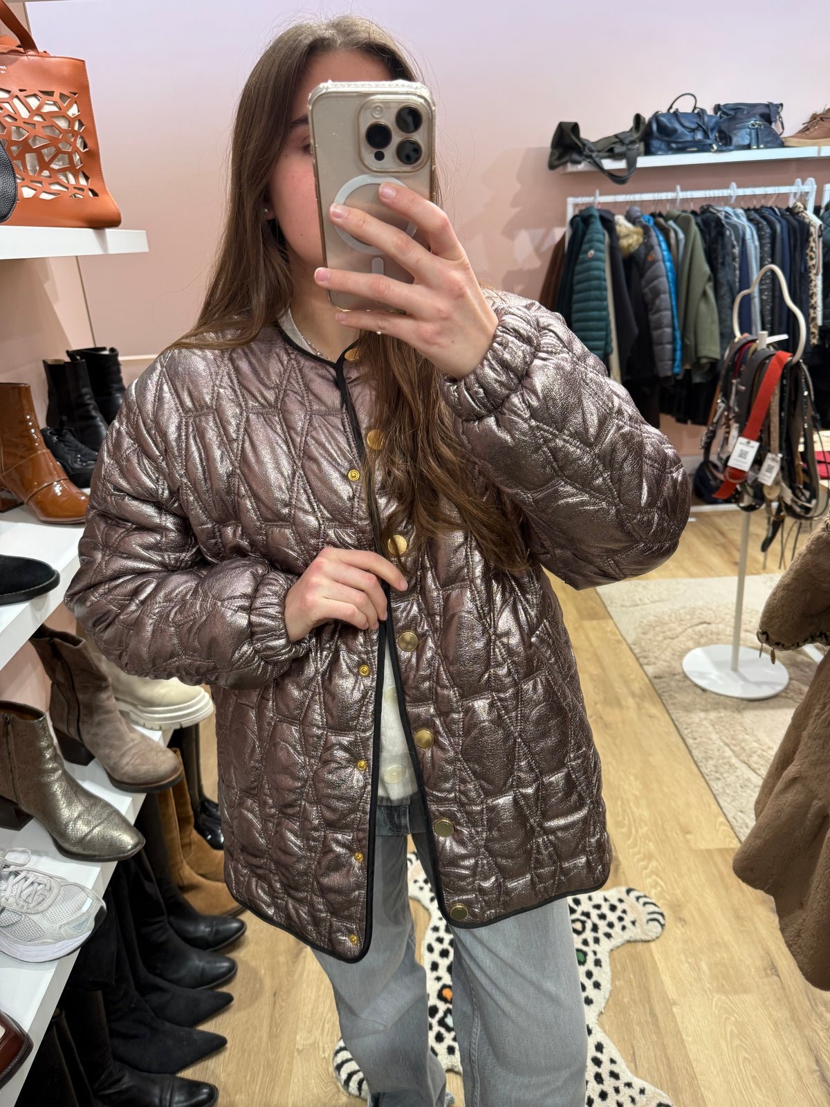 Veste blanche doré I.Code T.38