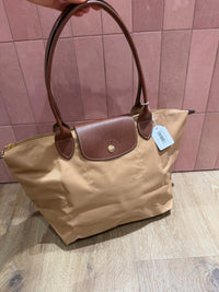 Sac Pliage camel en toile Longchamp T.U 05/09