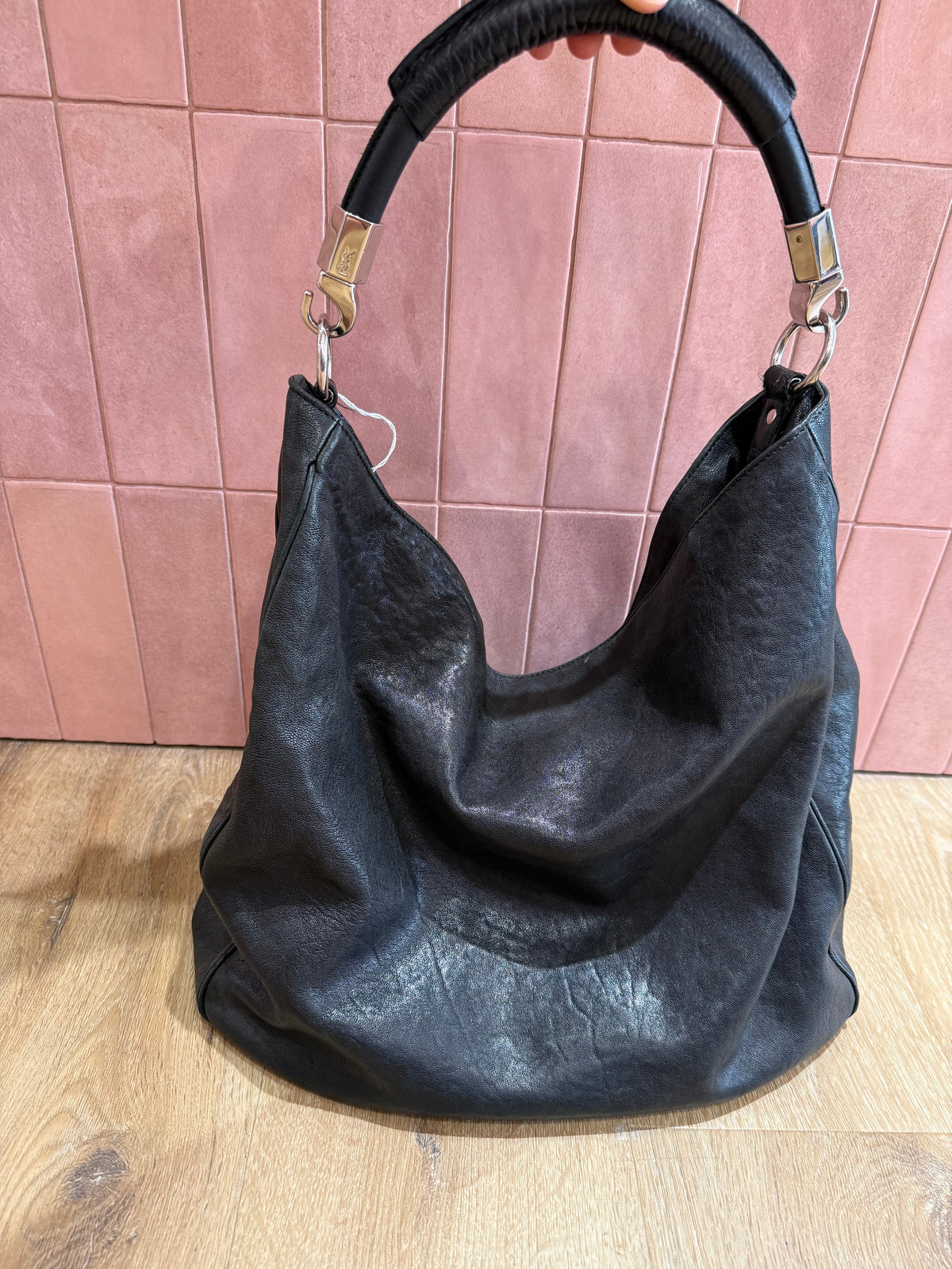 Sac noir yves Saint Laurent - noir - cuir 01/06