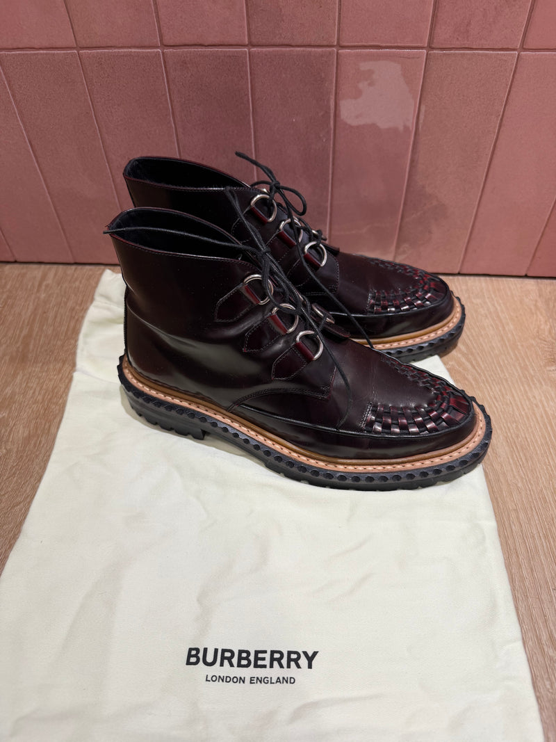 Bottines bordeaux Burberry T.38 28/08