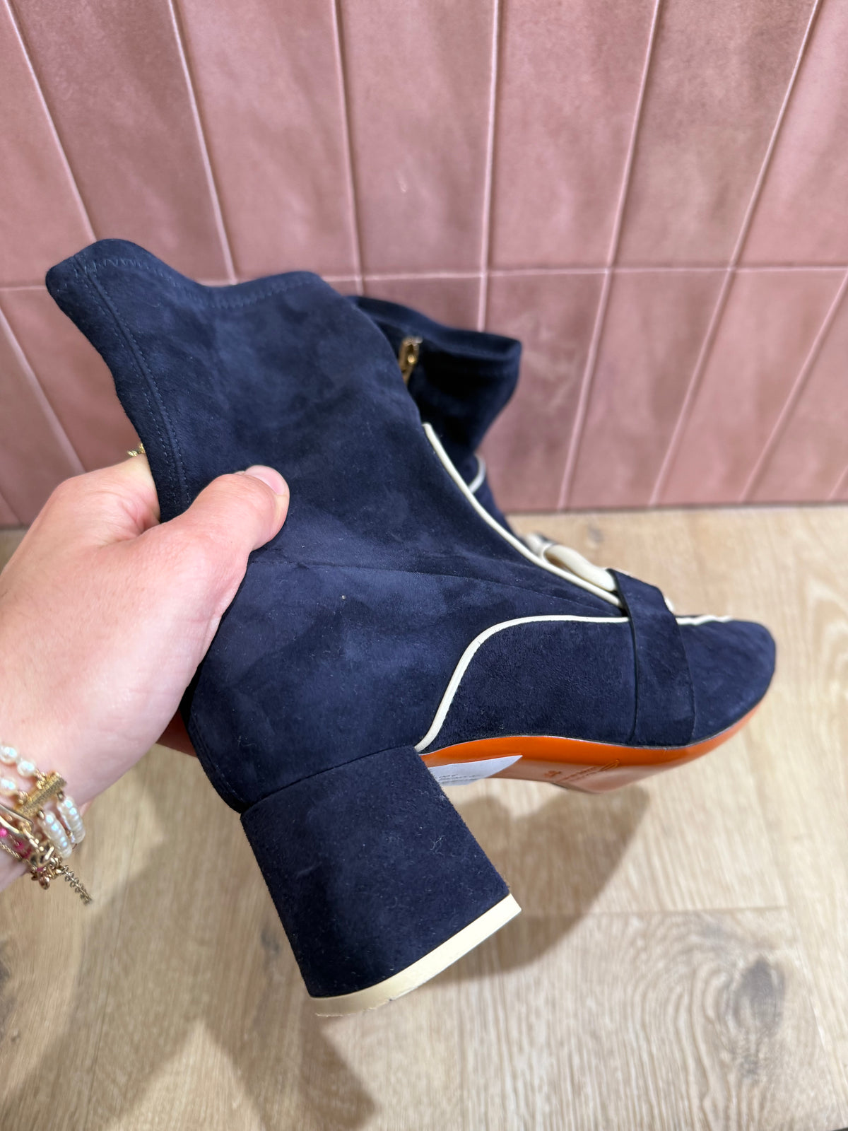 Bottines bleu Santoni 37