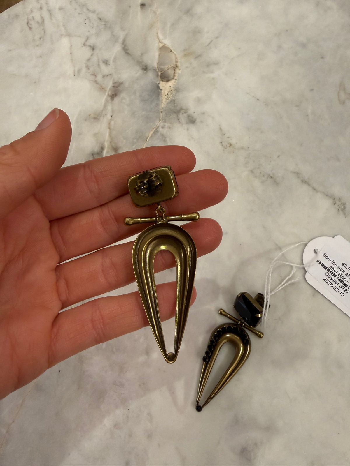 Boucles noir et bronze Julie Sion - TU