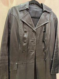 Veste longue cuir T38