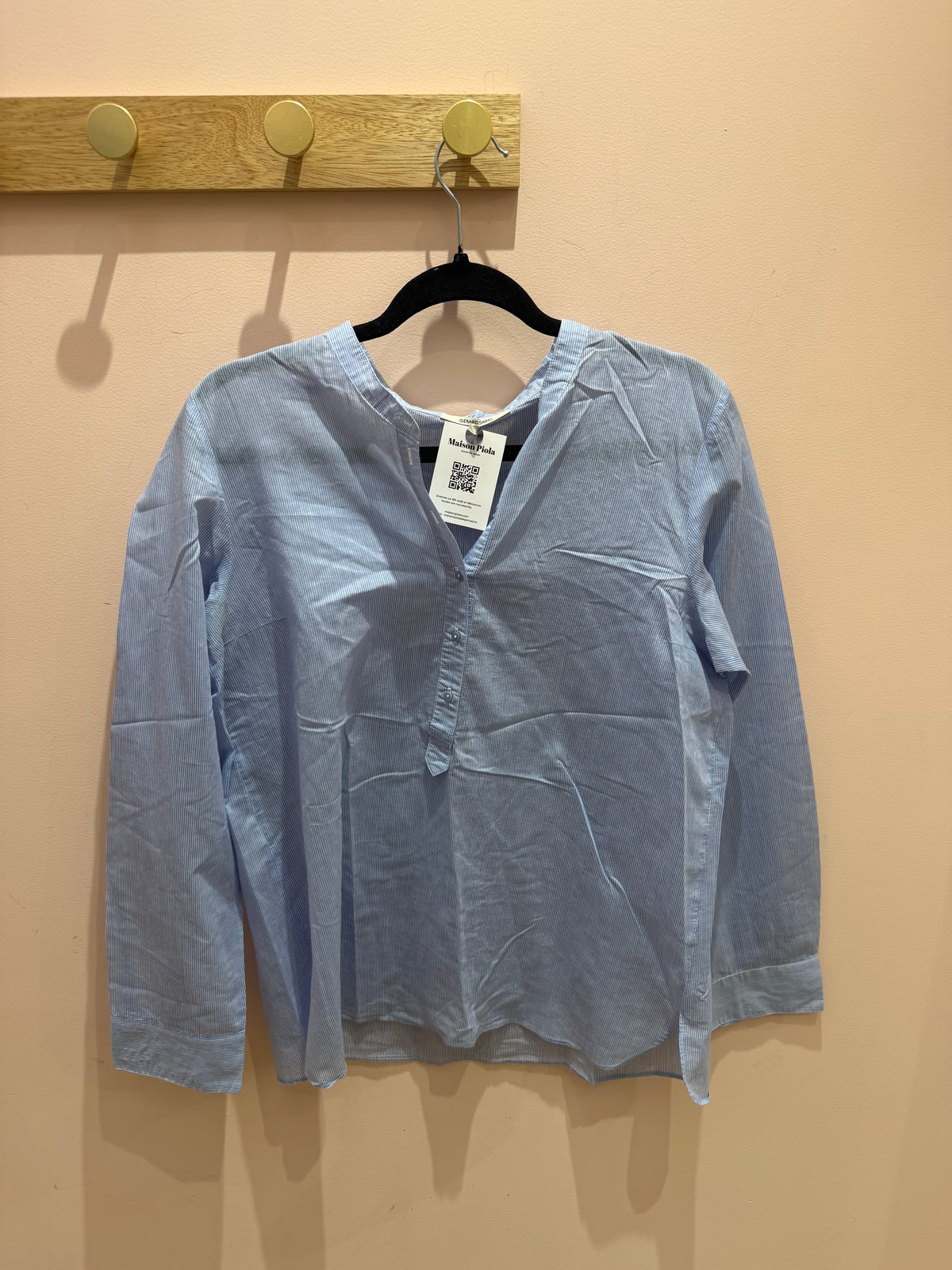 Gérard Darel - Chemise bleue à rayures - bleu rayé - 42