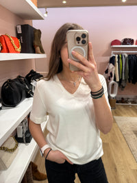 t-shirt blanc uni weill Taille M