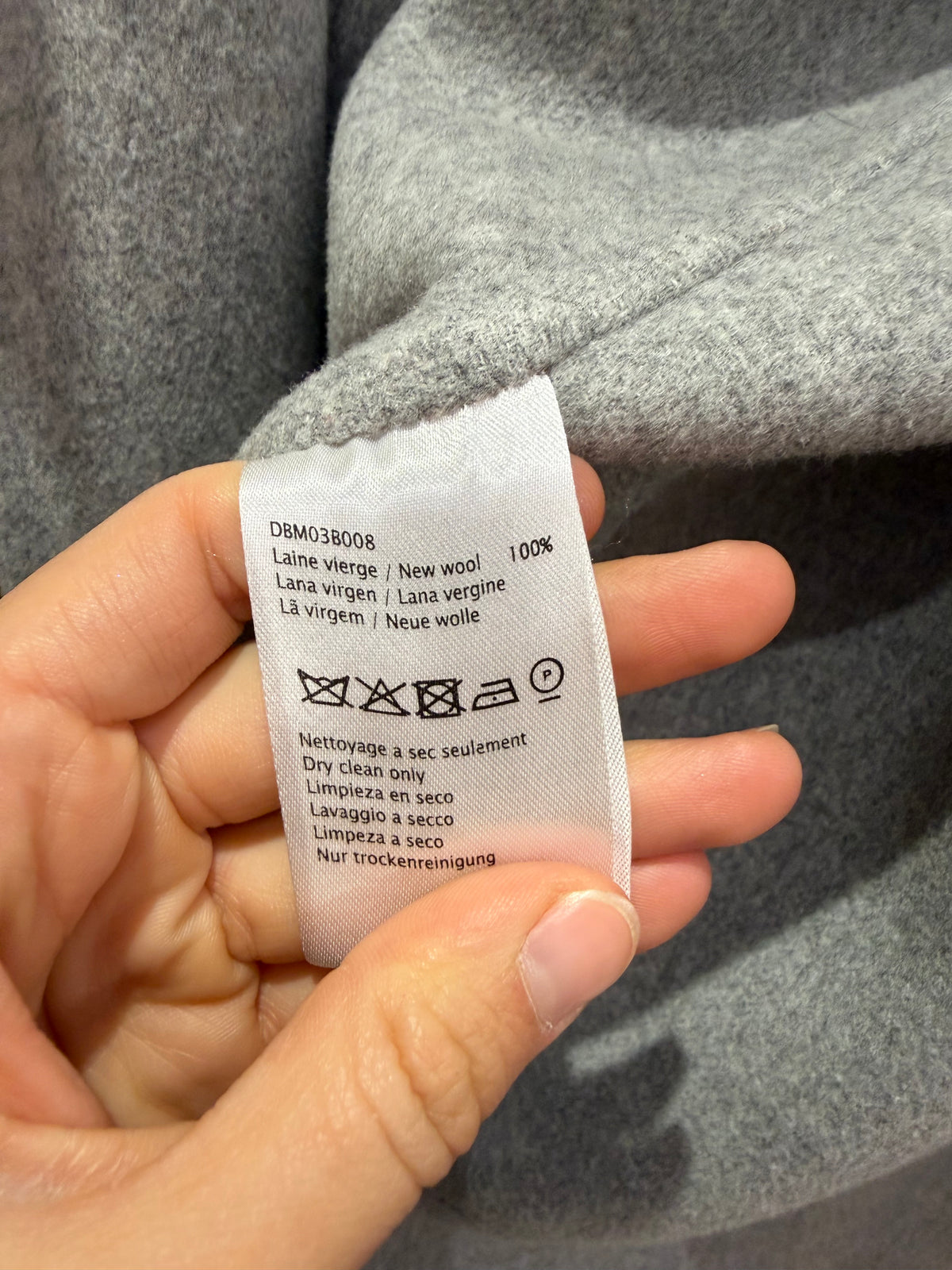 Manteau beige et gris Gérard Darel en laine T.M/L