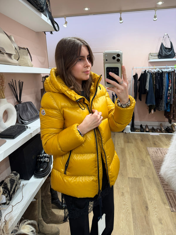 Doudoune jaune Moncler neuve T.M 16/10