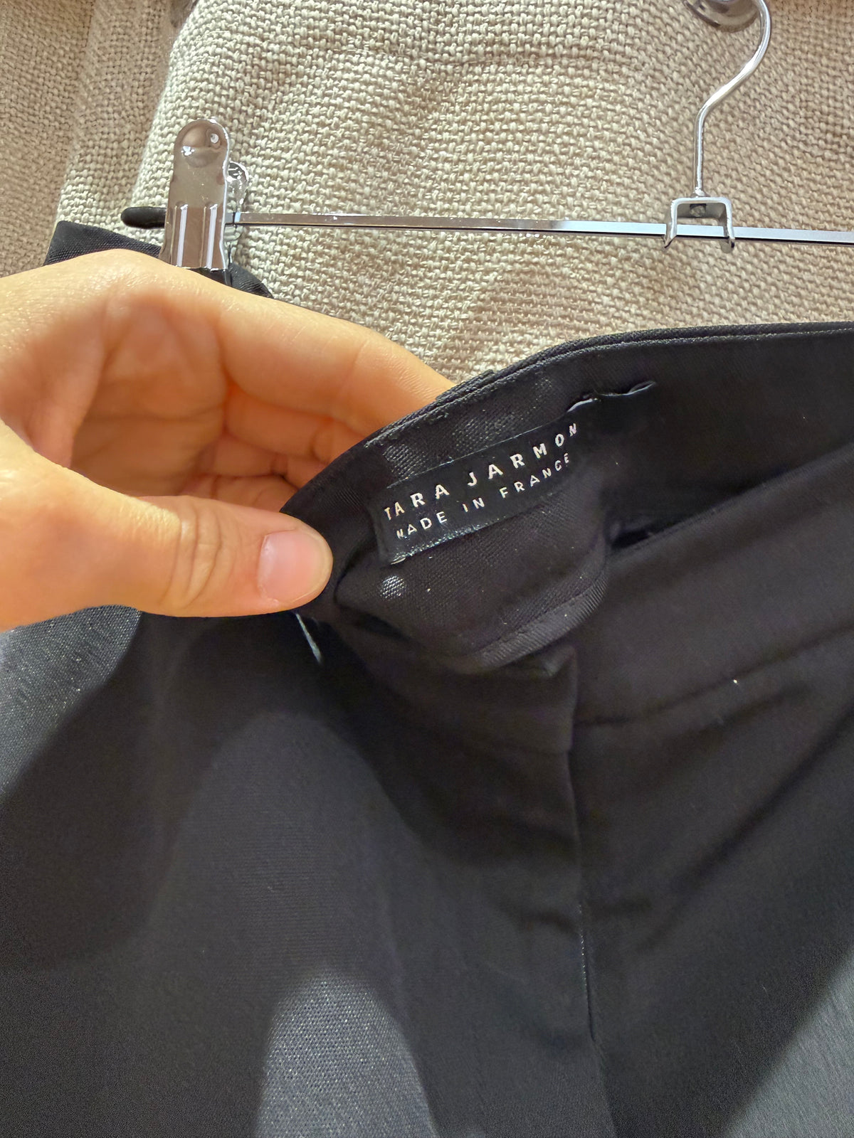 Pantalon noir large Tara Jarmon T.42 14/06