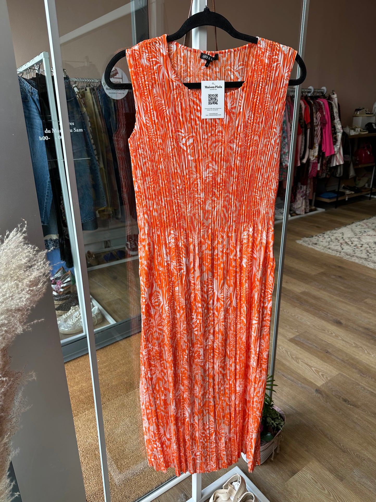 Robe orange Léo & Ugo
