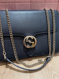 Sac gucci noir interlocking 26/05 vente privée