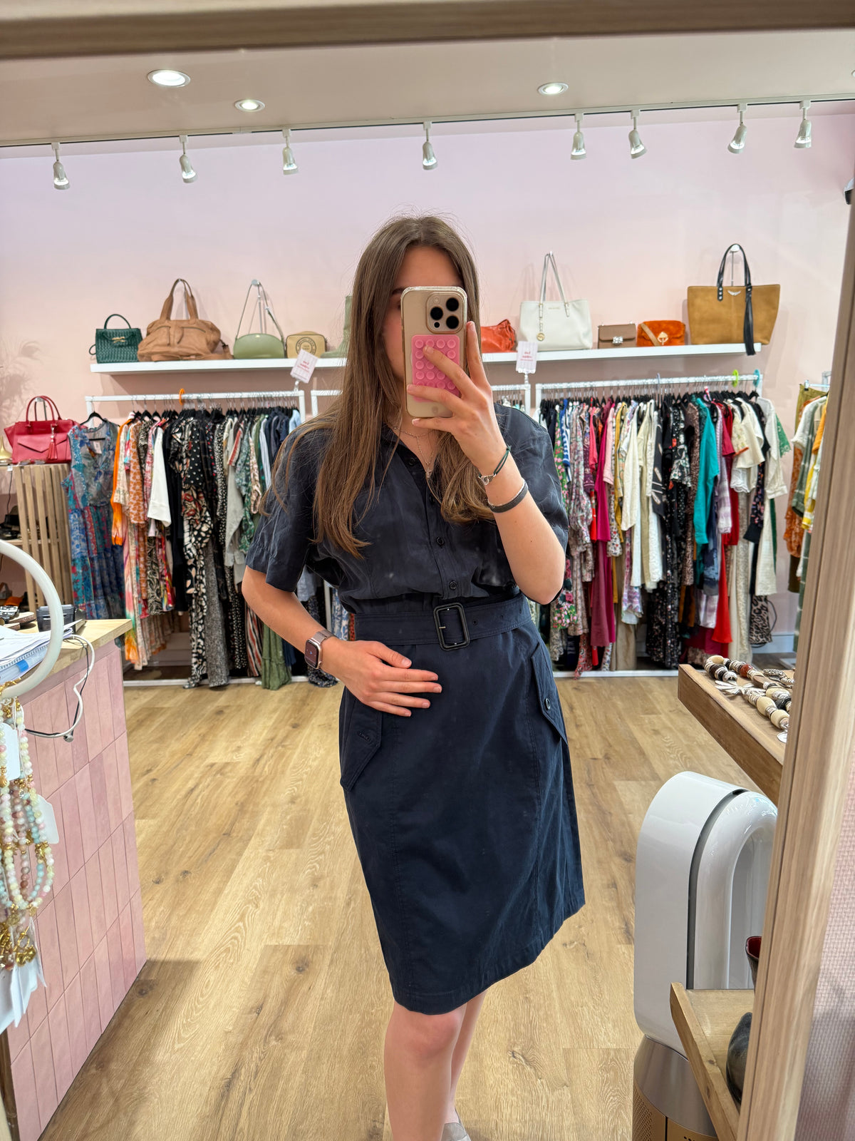 Robe bleu Burberry T.42 03/06