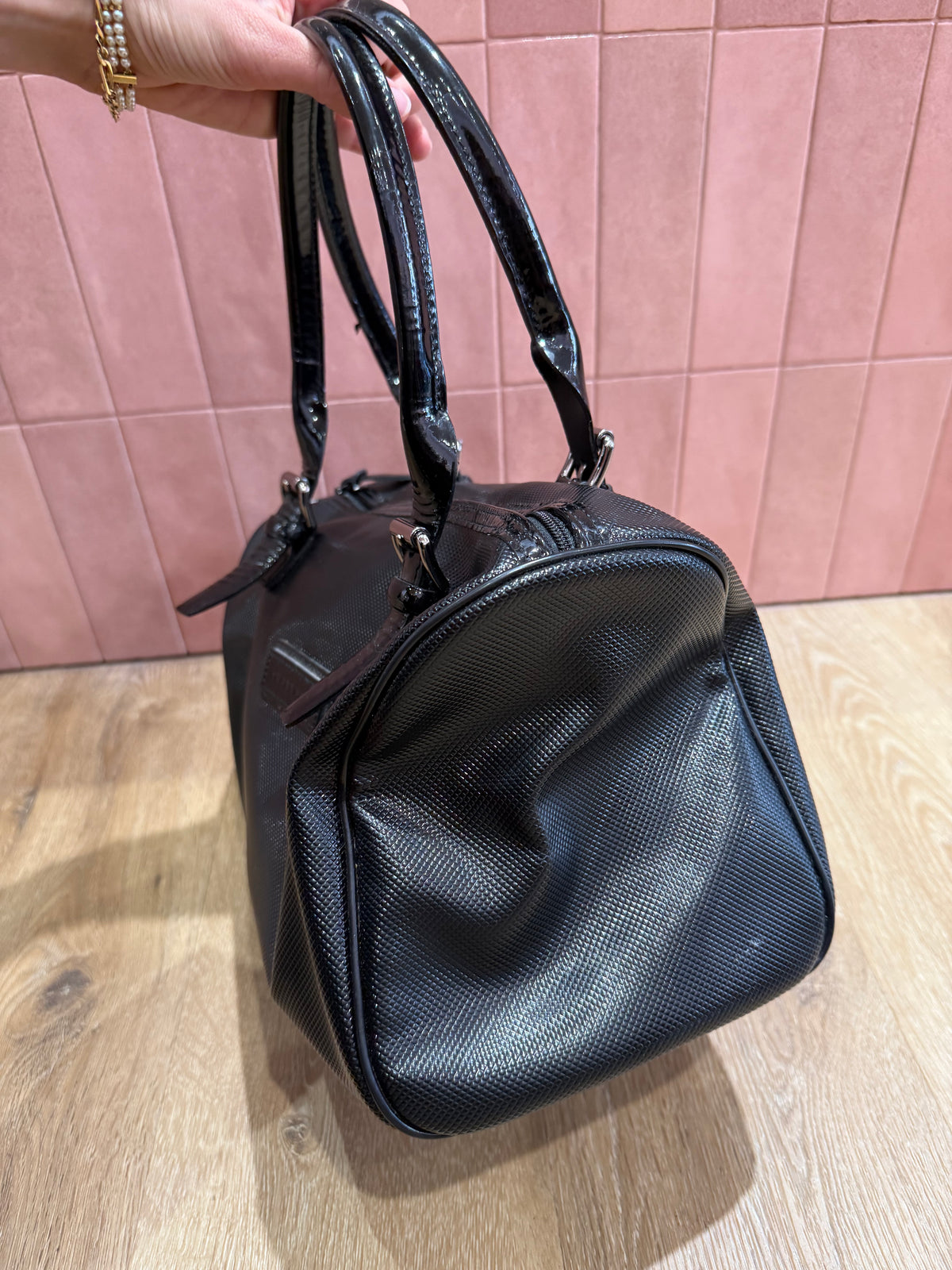 Sac noir brillant Longchamp TU