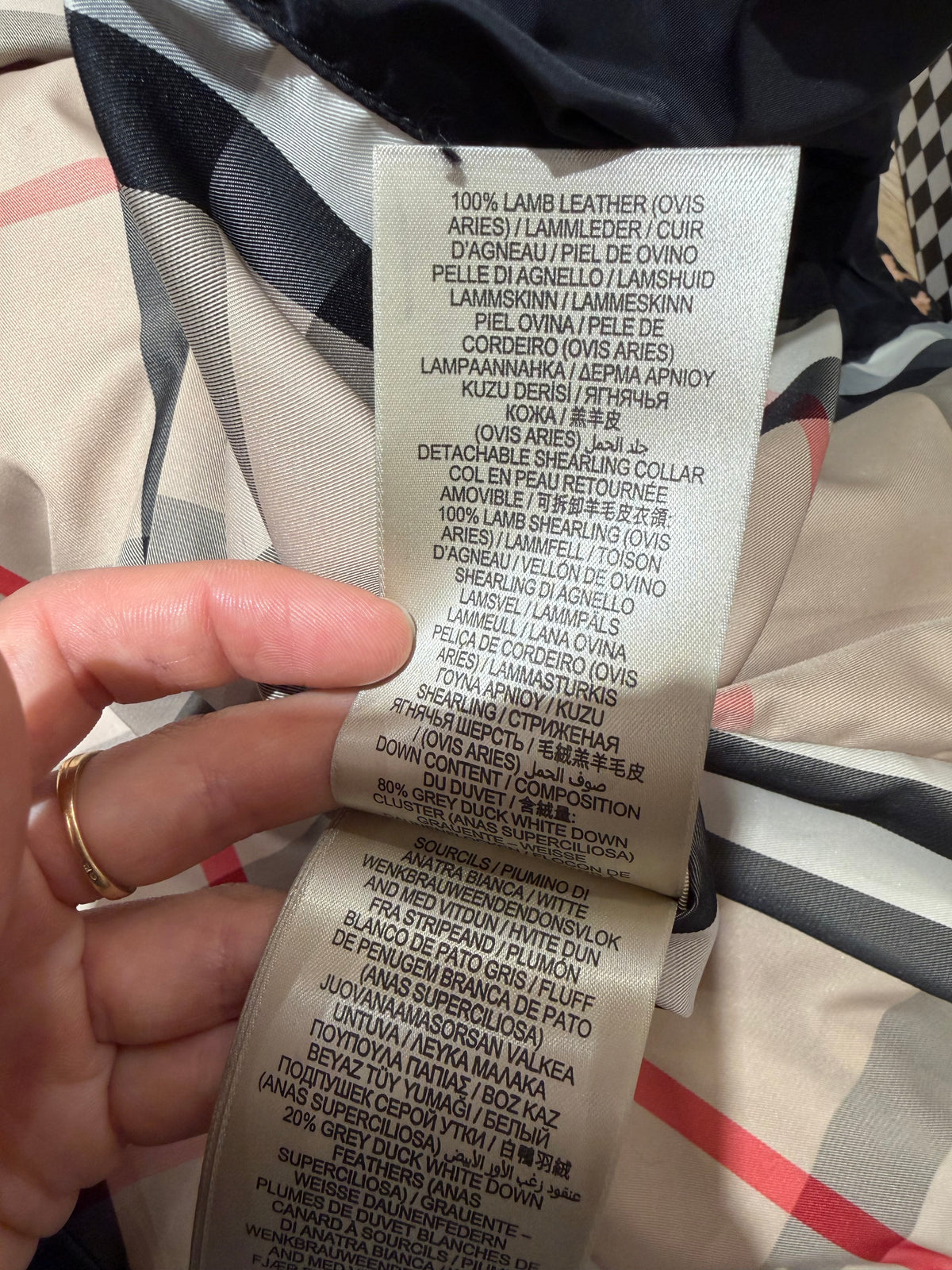 Doudoune noire Burberry T.M 17/09
