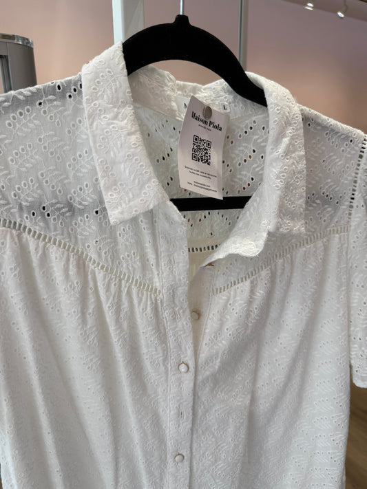 Robe blanche marjolaine T.L