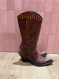Bottes marron Donna serpent