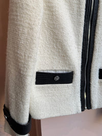Veste blanche tweed Maje T.S