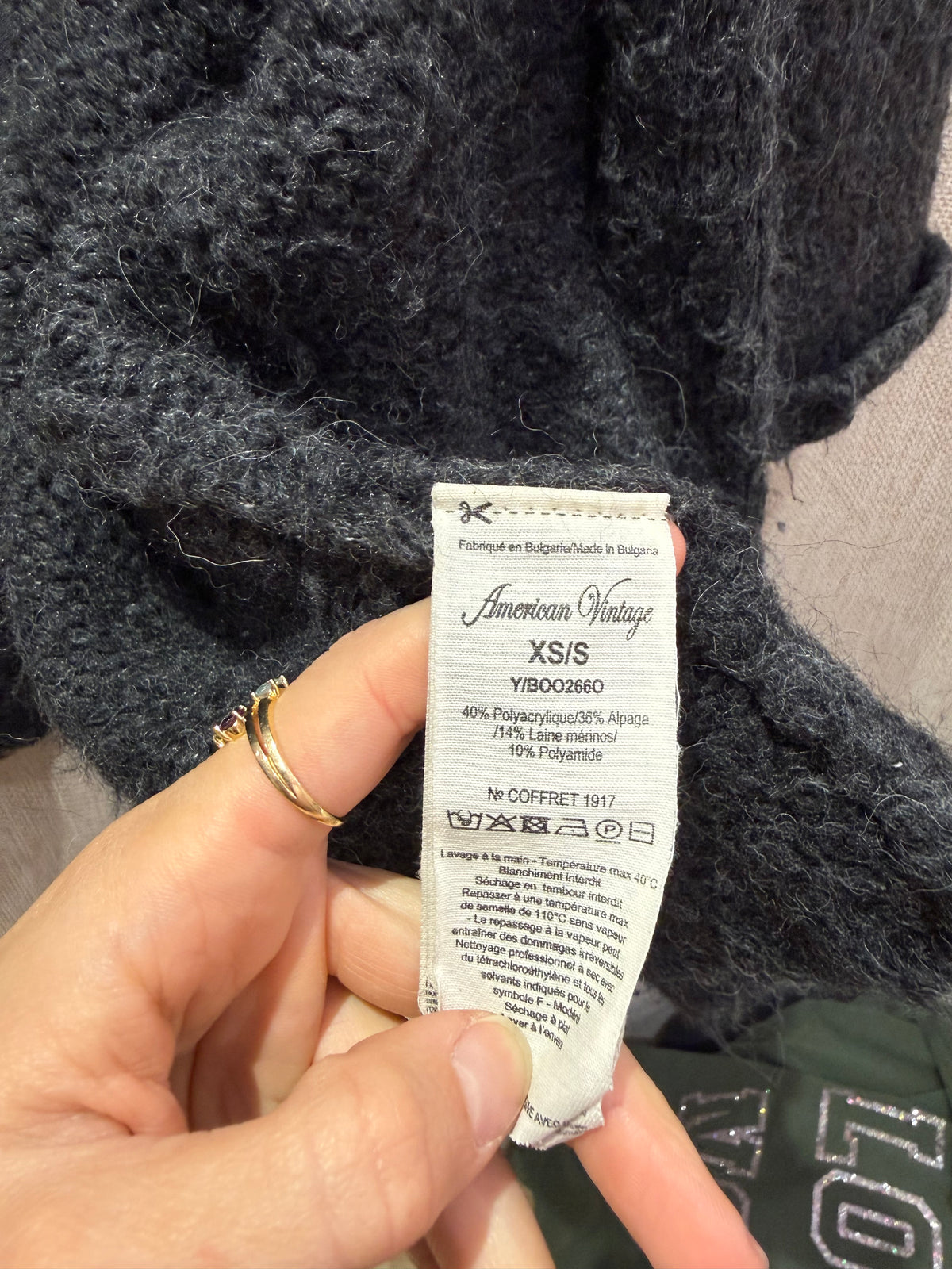 Gilet TU American Vintage Gris