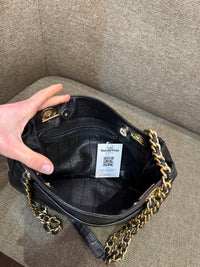 Sac en cuir noir vintage