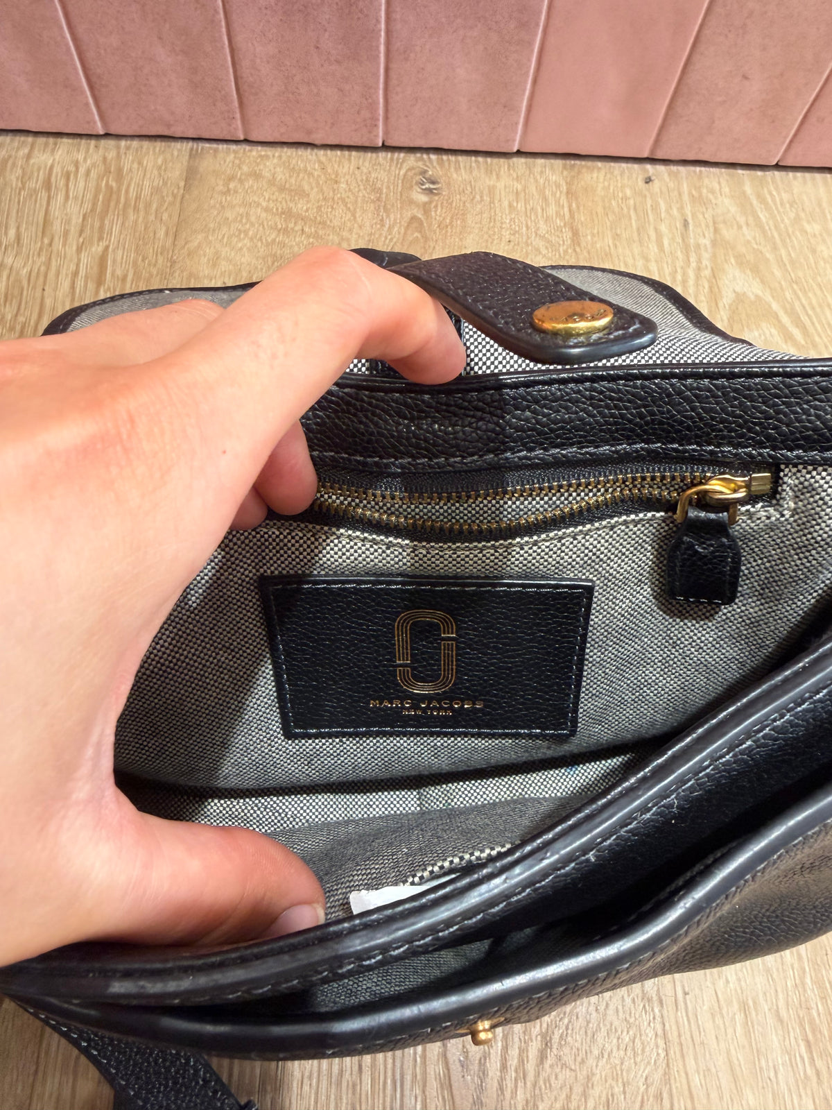 Sac marc Jacobs noir en cuir 06/08