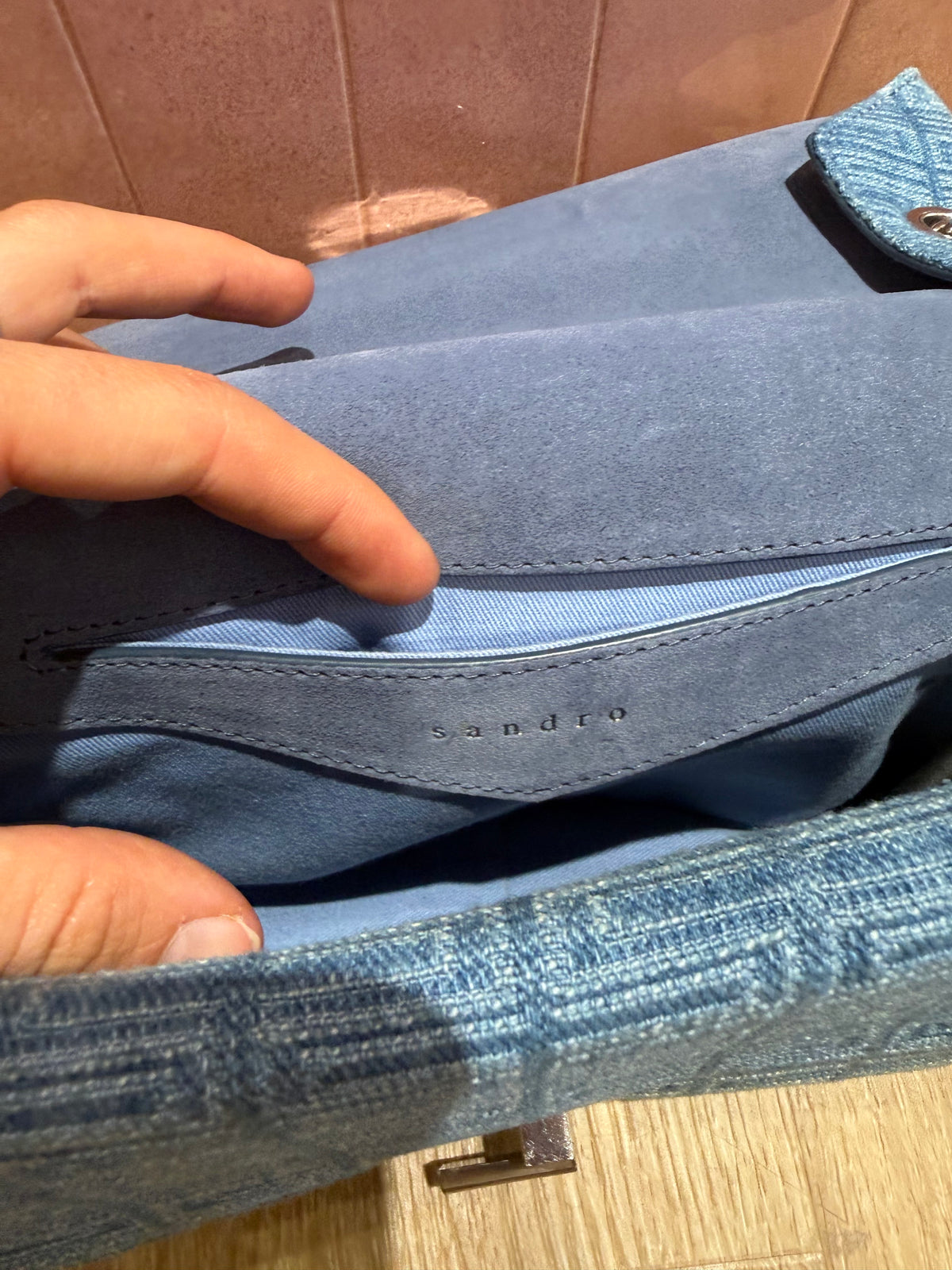 Sac Sandro en jean vente privée