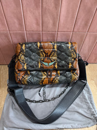 Sac bandoulière marron kaki Zadig & Voltaire 24/06