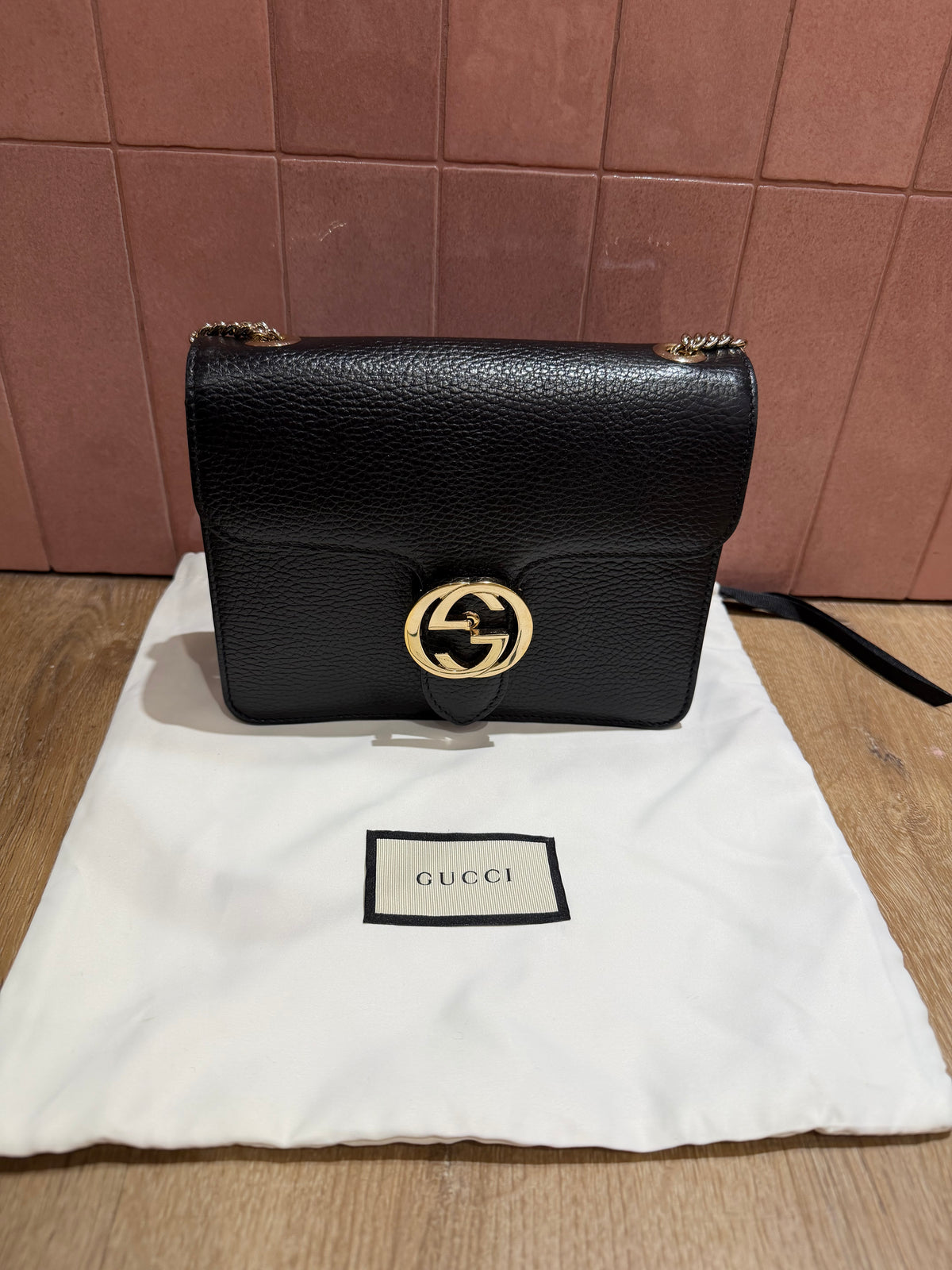 Sac noir Gucci Interlocking 23/10