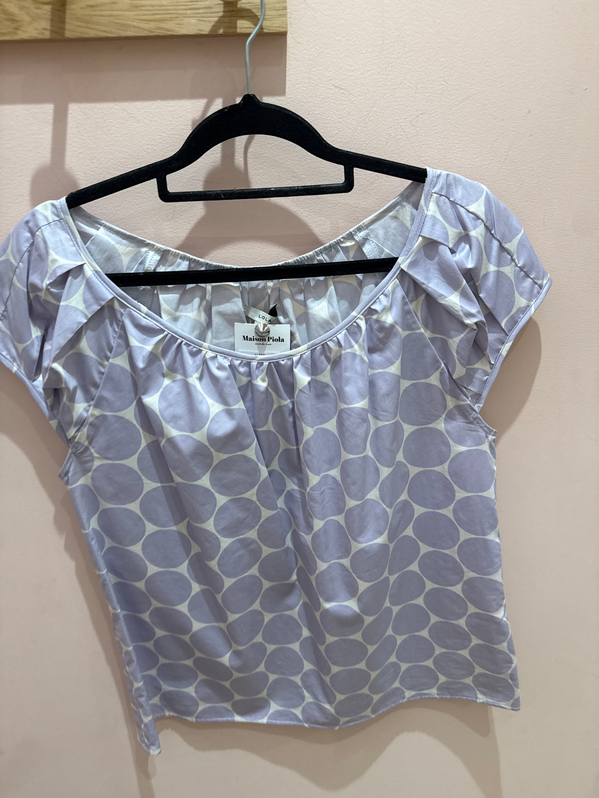 Top violet et beige Lolo T.M