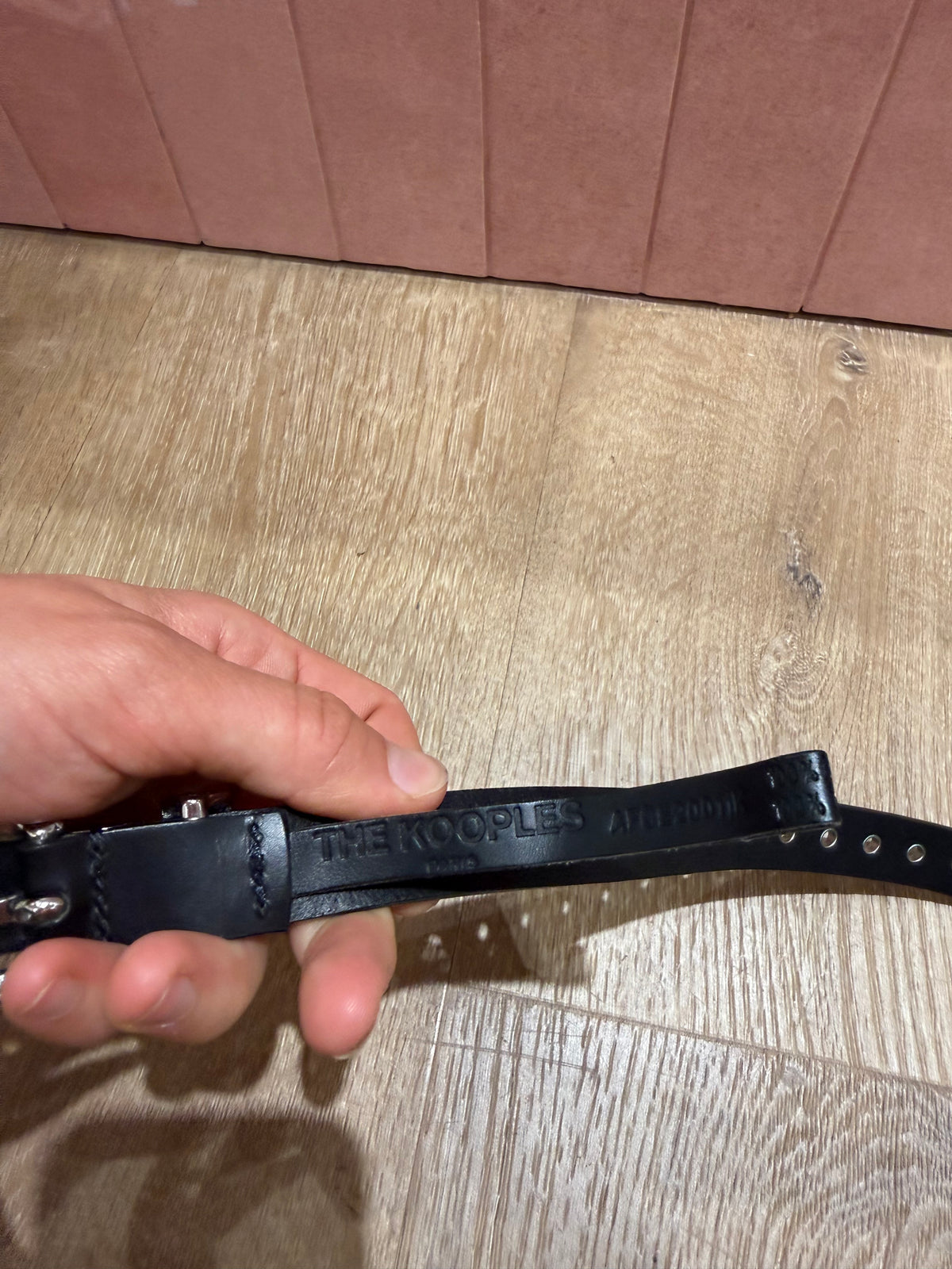 Ceinture noir cuir The Kooples T.M 30/05