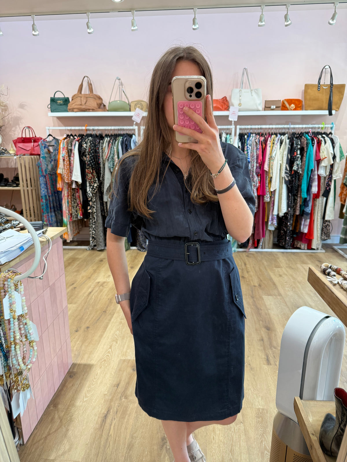 Robe bleu Burberry T.42 03/06