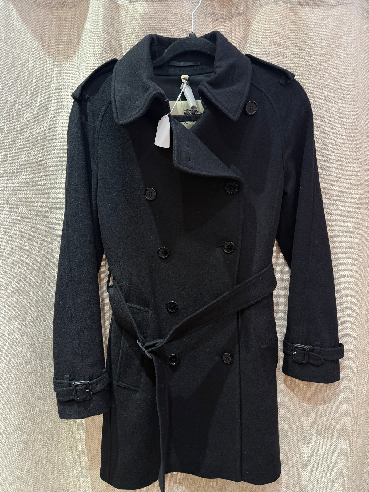 Burberry Manteau noir T.34 20/07