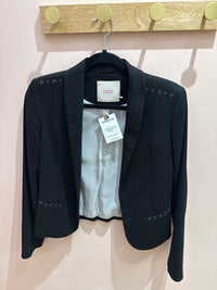 Sans marque Blazer épais clou noir T.34