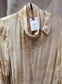 Robe beige motif feuille Yaya T.S