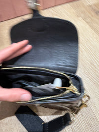 Sac noir sans marque léopard