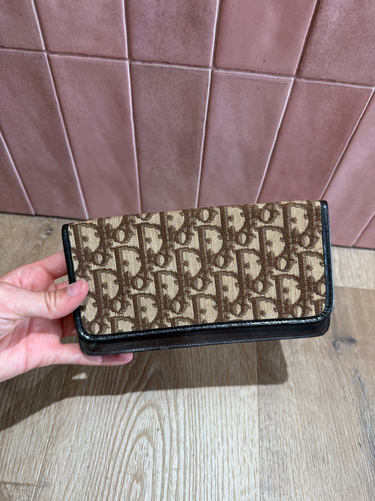 Pochette Monogram Dior marron 24/06