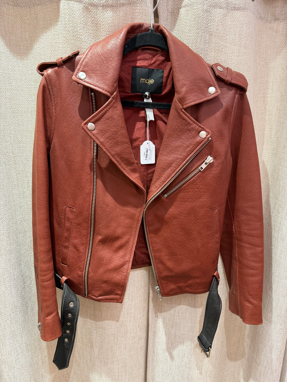 Perfecto en cuir Maje T.38 05/09