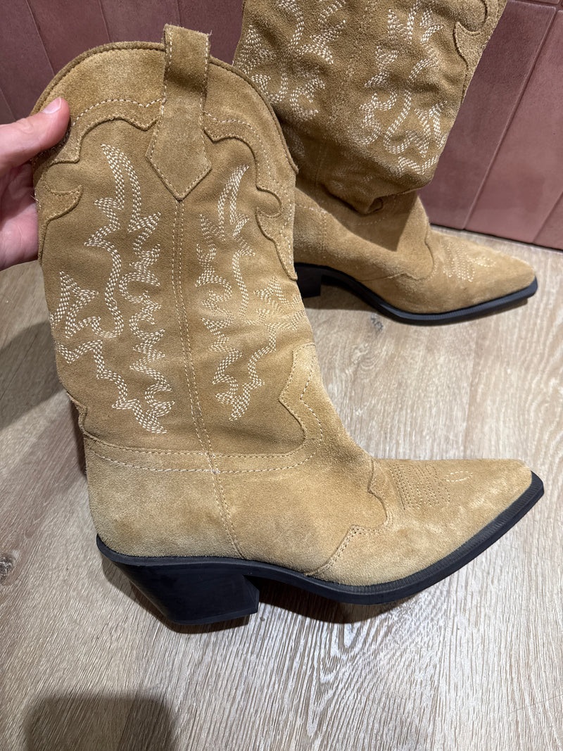 Bottes Camel T.38 Zara daim 27/05