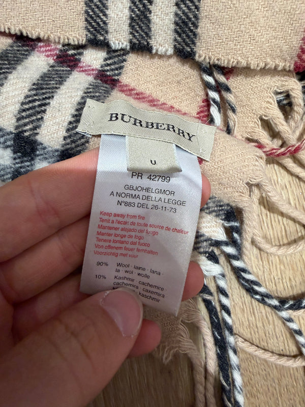 Écharpe à frange Burberry T.U 14/09