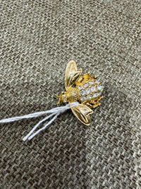 Broche abeille vintage doré 18/09