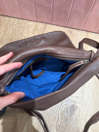 Sac marron bandoulière croisé Naterra 01/06