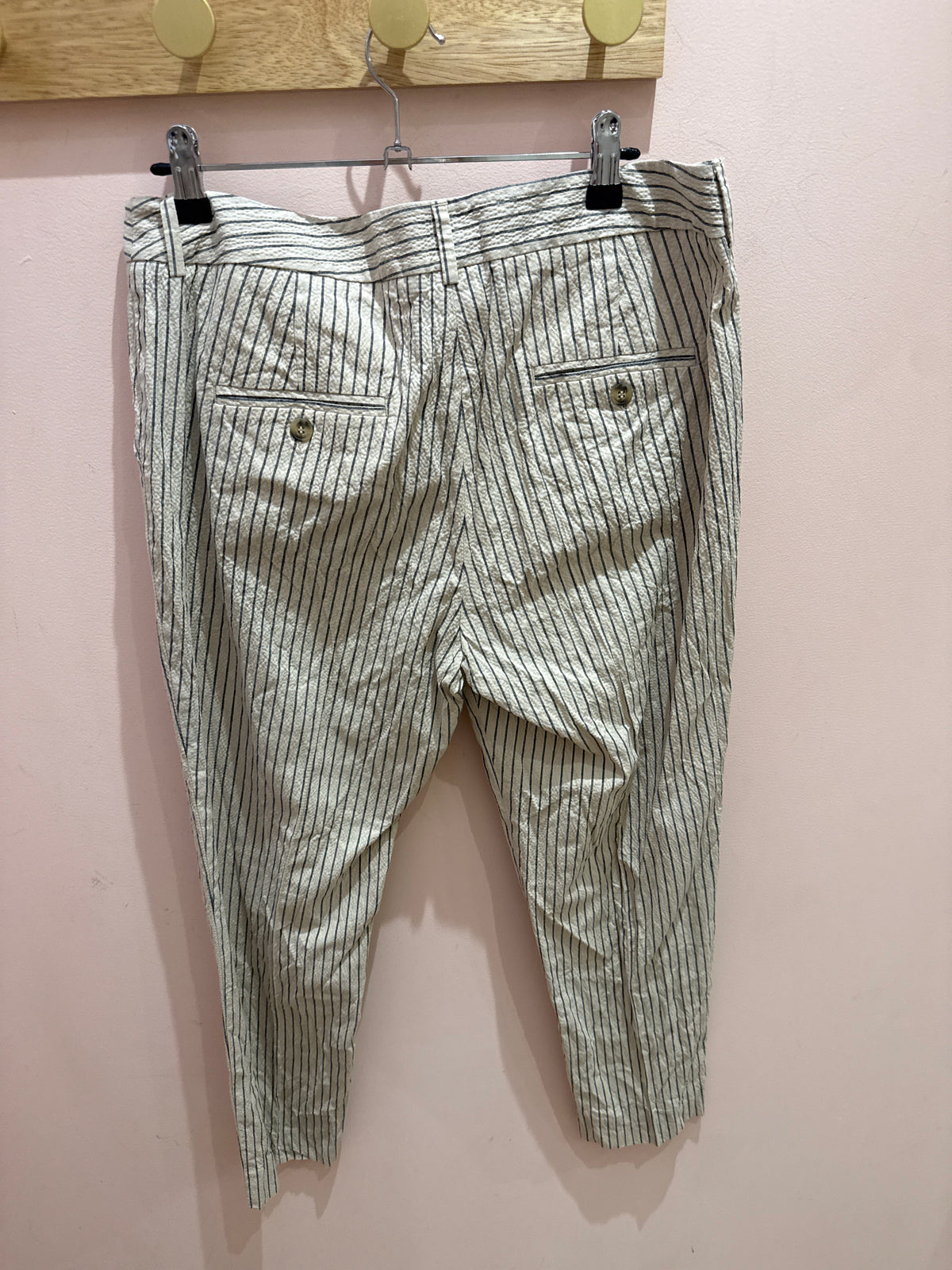 Pantalon Beige et bleu T.44