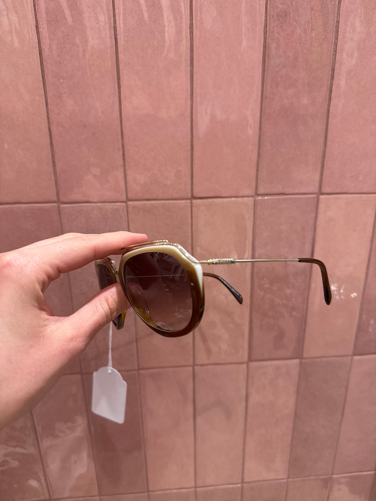 Lunettes Pucci beige et marron