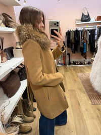 Manteau beige à capuche Claudie Pierlot - T.XS 11/10