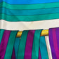 Carré foulard Hermes Les sangles multicolore bords rose fuchsia