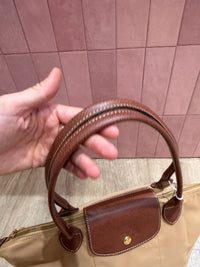 Sac Pliage camel en toile Longchamp T.U 05/09