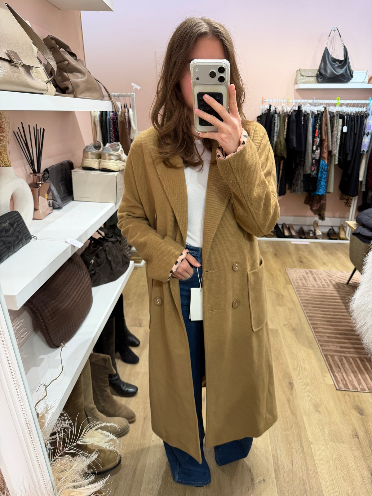Manteau beige long · Fracomina · T.XS 11/10