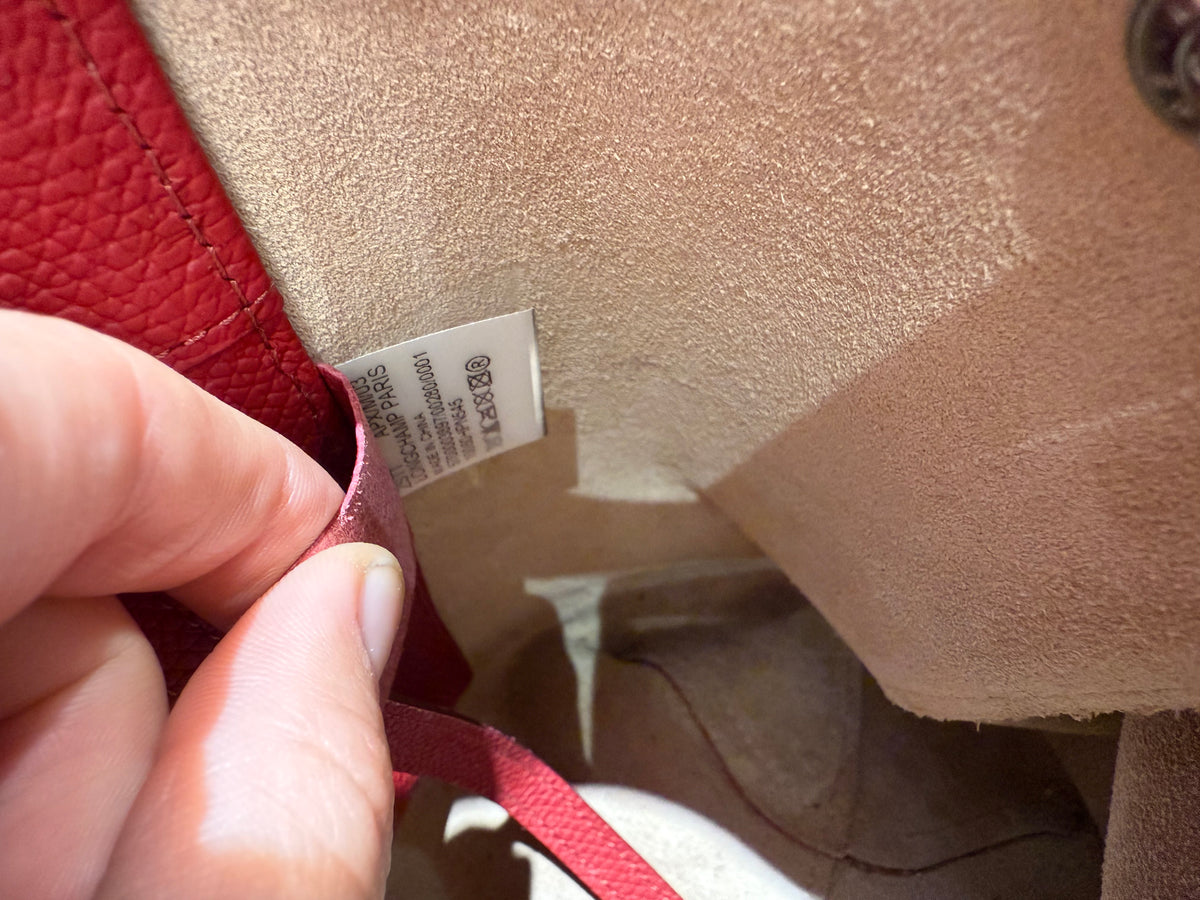 Sac rouge cabas Longchamp