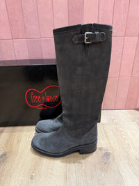 Bottes free lance T.38 daim cuir