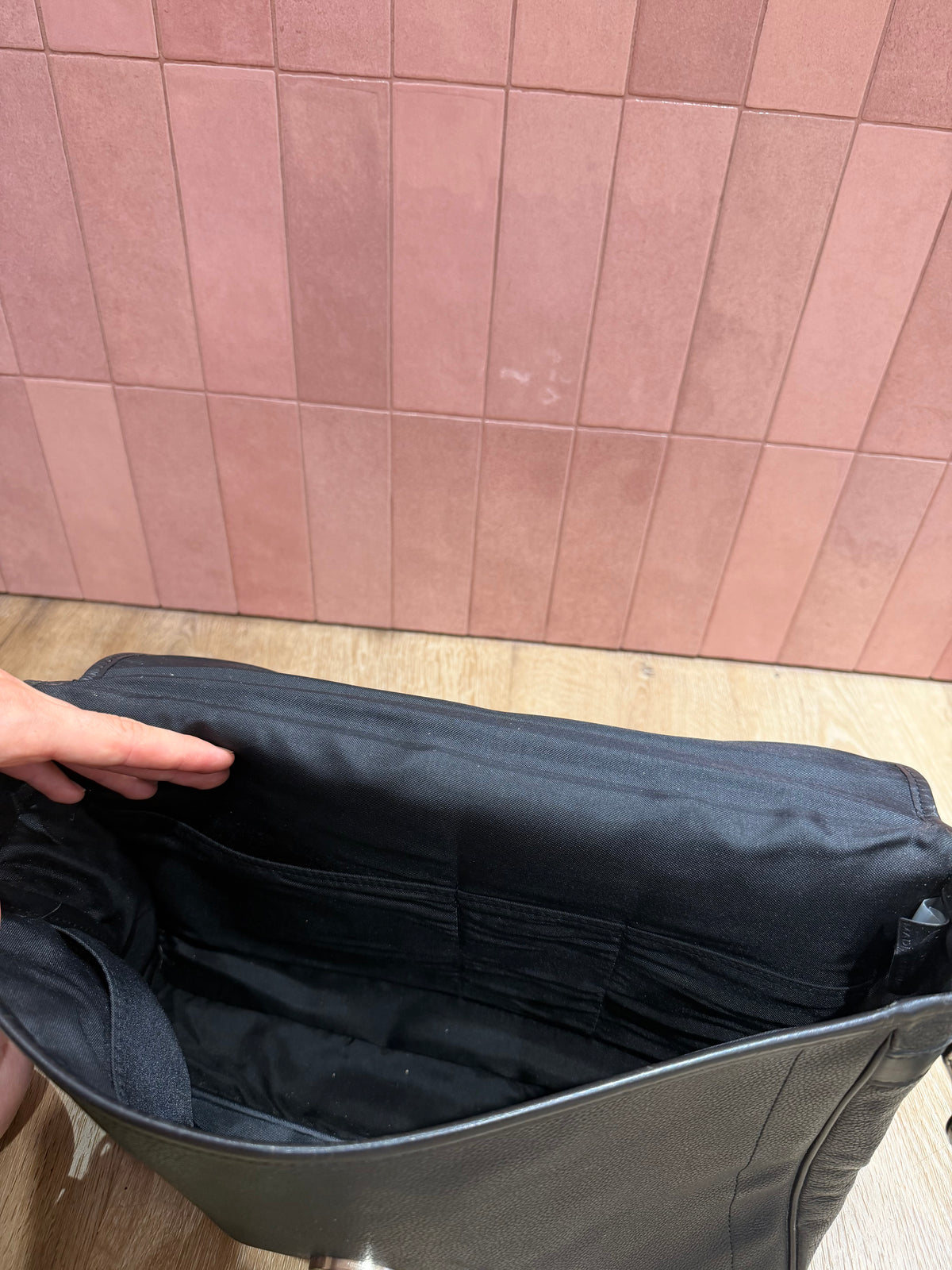 Sac Longchamp 08/08 cuir noir