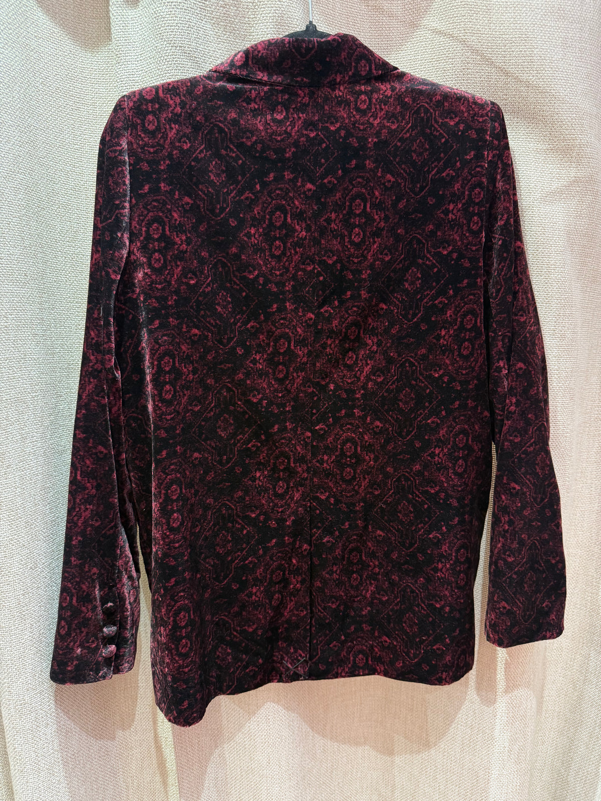 Bérénice Blazer velours noir et rouge T.38 07/06