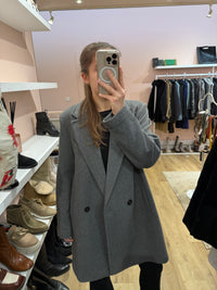 Manteau en laine gris Esprit T.XL